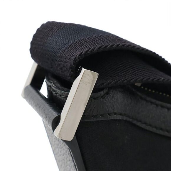 Pre Loved gucci Monogram Canvas Shoulder Bag Women black | black Crossbody Bags - Picture 7 of 8